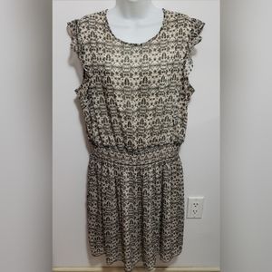 Mossimo  gray and cream sleeveless dress